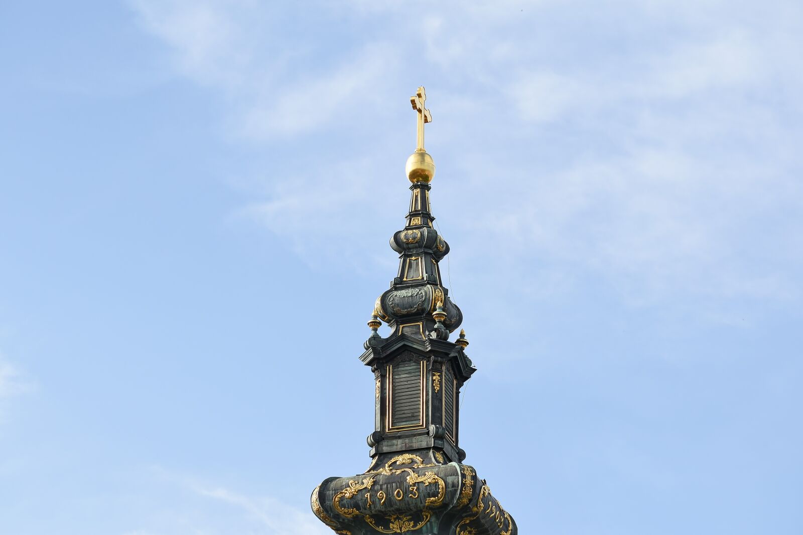 Nikon D5500 sample photo. Baroque, church tower, gold photography