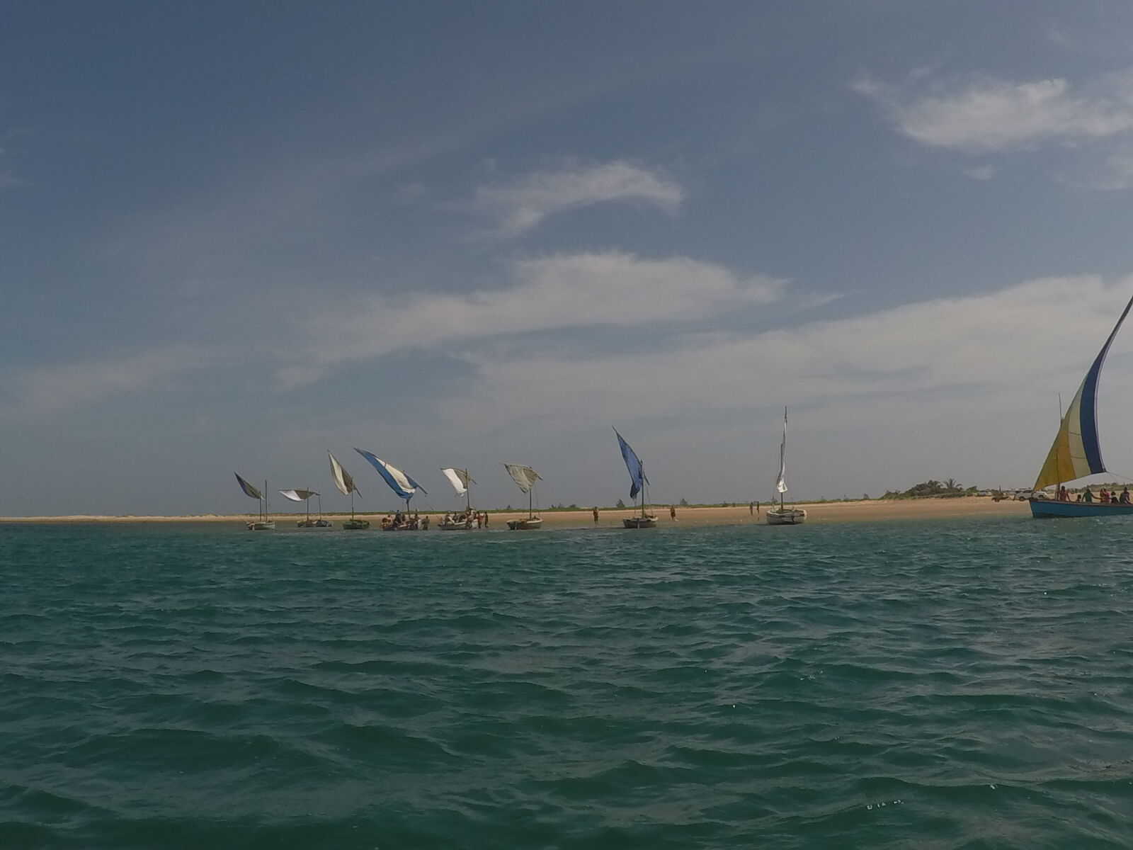 GoPro Hero5 Black sample photo. Blue, boats, holiday, ocean photography