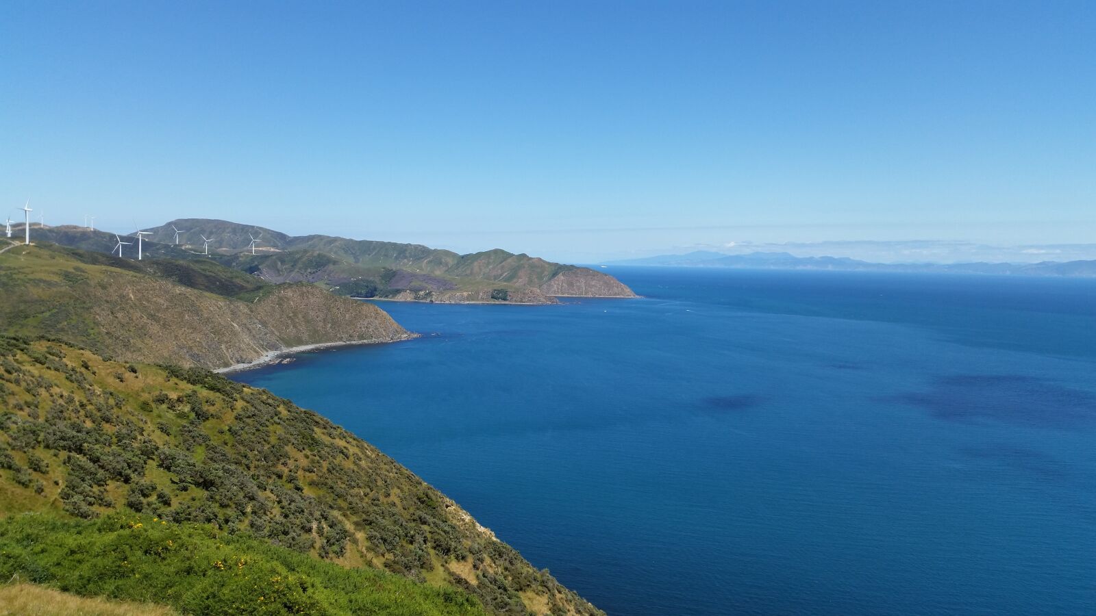 Samsung Galaxy S5 sample photo. Makara, wellington, sea photography