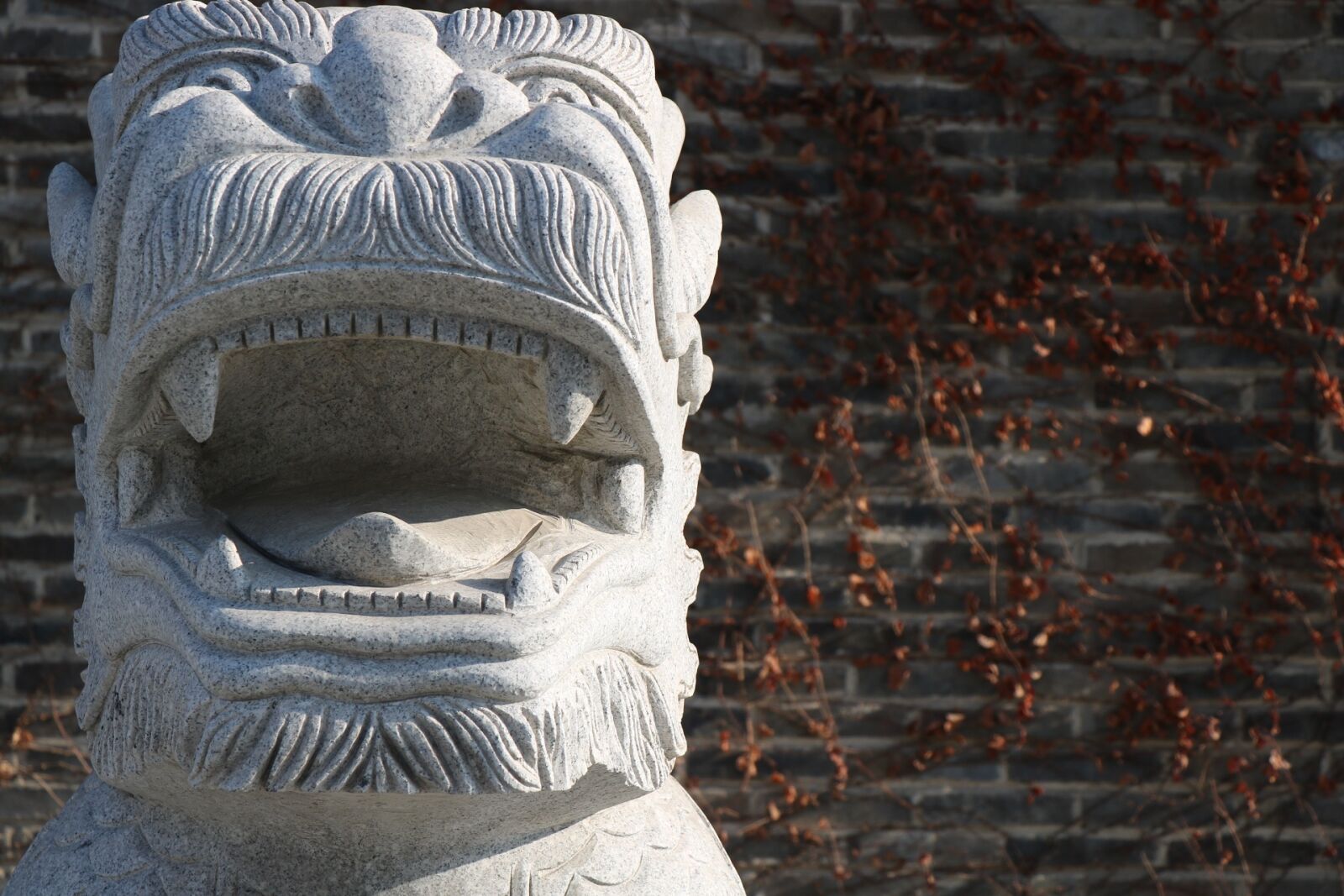 Canon EOS 760D (EOS Rebel T6s / EOS 8000D) sample photo. Laugh, wall, statue photography