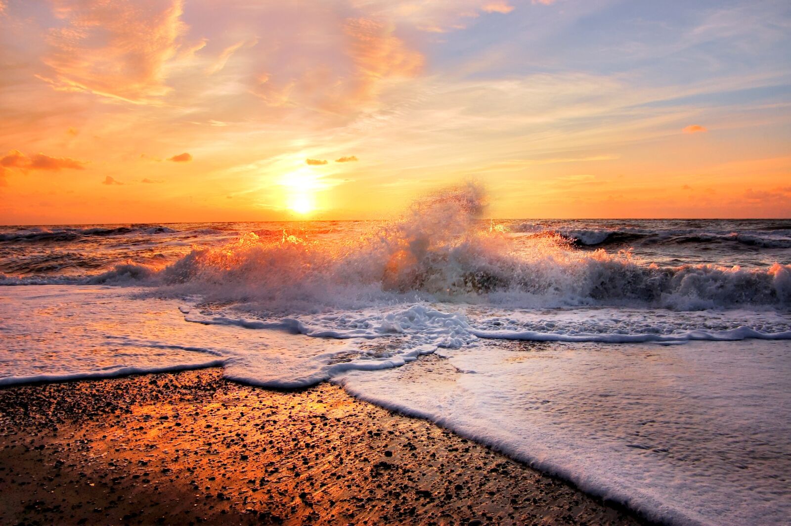 Nikon D40 sample photo. Wave, sun, water photography