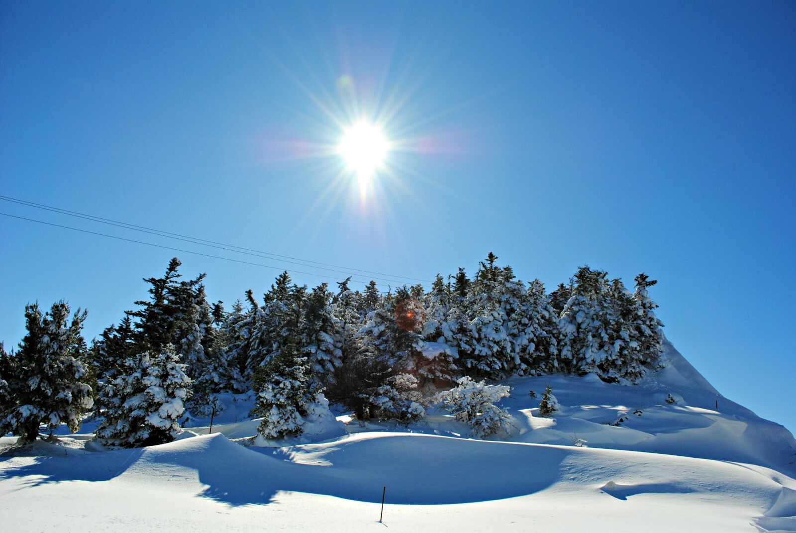 Nikon D3000 sample photo. Snowy landscape, snow, winter photography