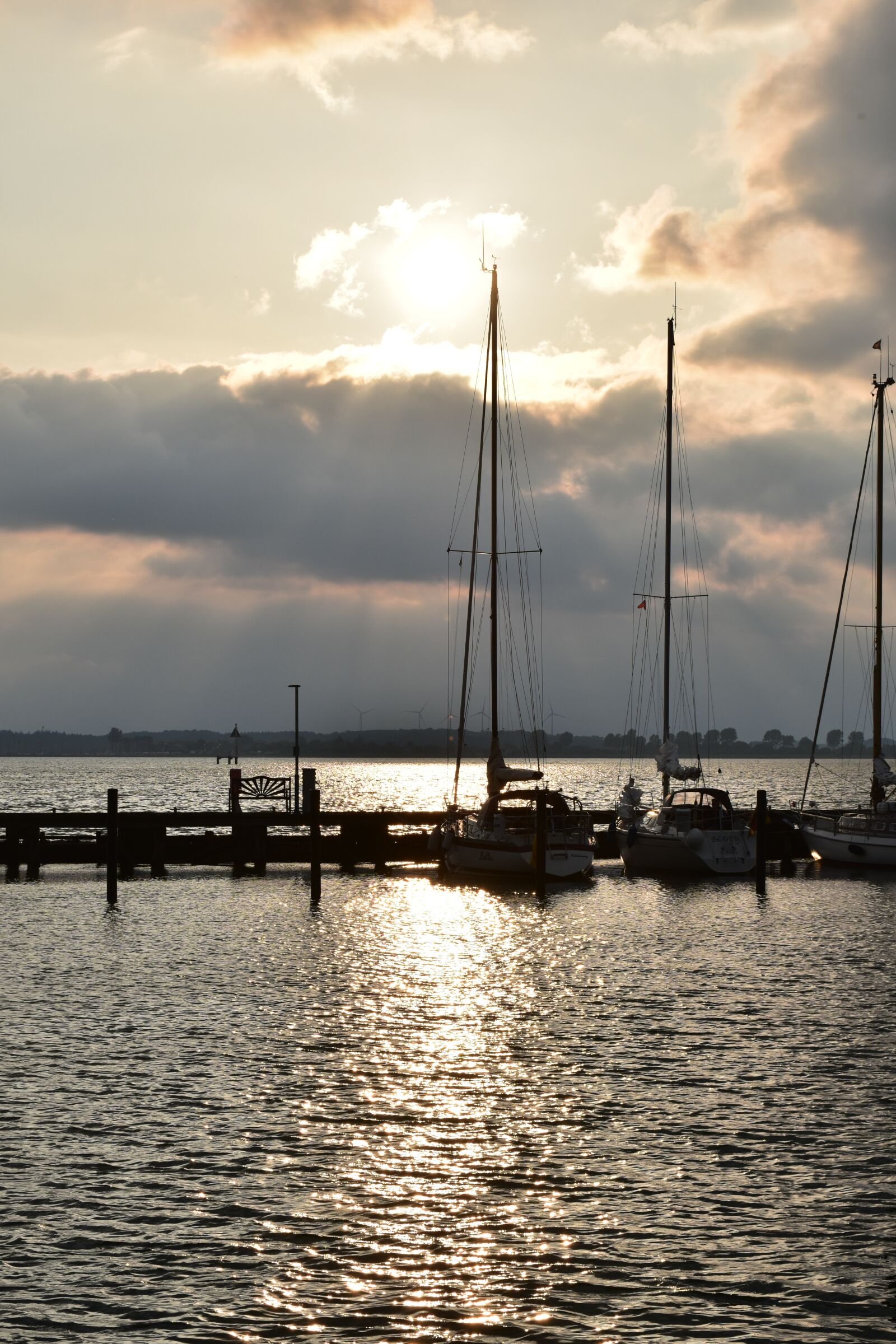 Nikon D5500 sample photo. Marina, clouds, yachts photography