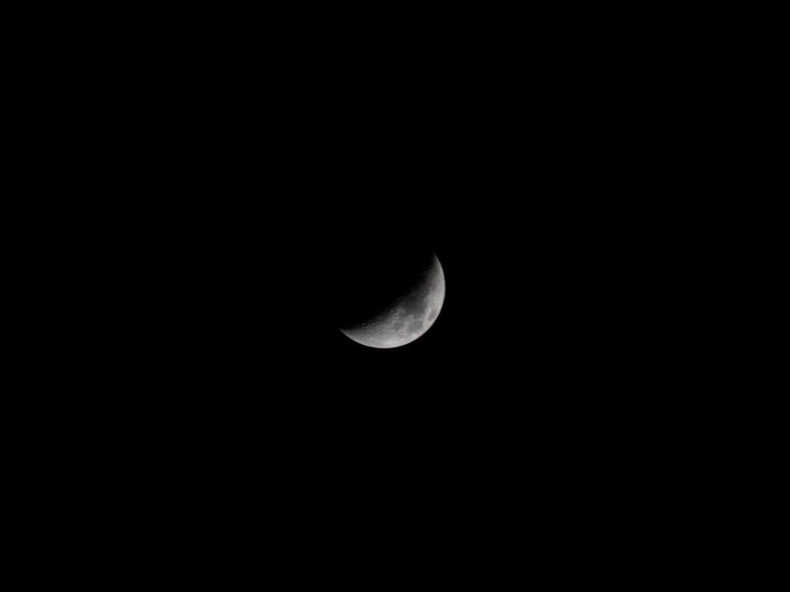 Nikon D3300 sample photo. Half moon, moon, sky photography