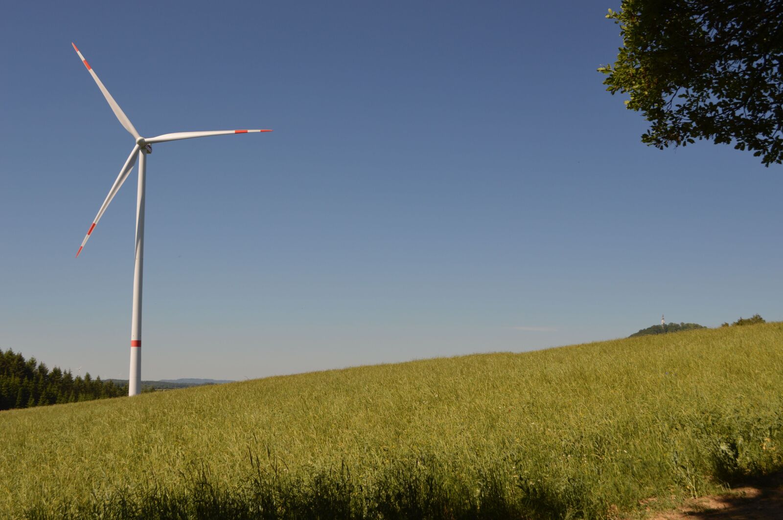 Nikon D3200 sample photo. Pinwheel, wind energy, landscape photography