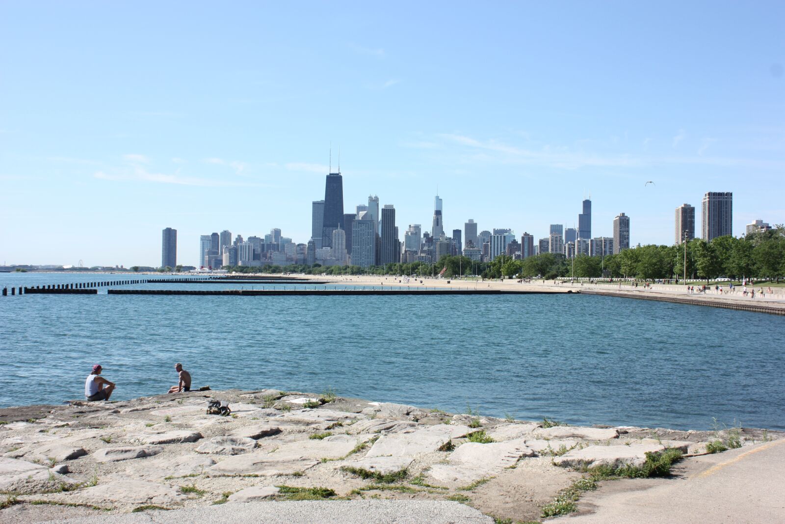 Canon EOS 450D (EOS Rebel XSi / EOS Kiss X2) sample photo. Chicago, skyline, sunny photography