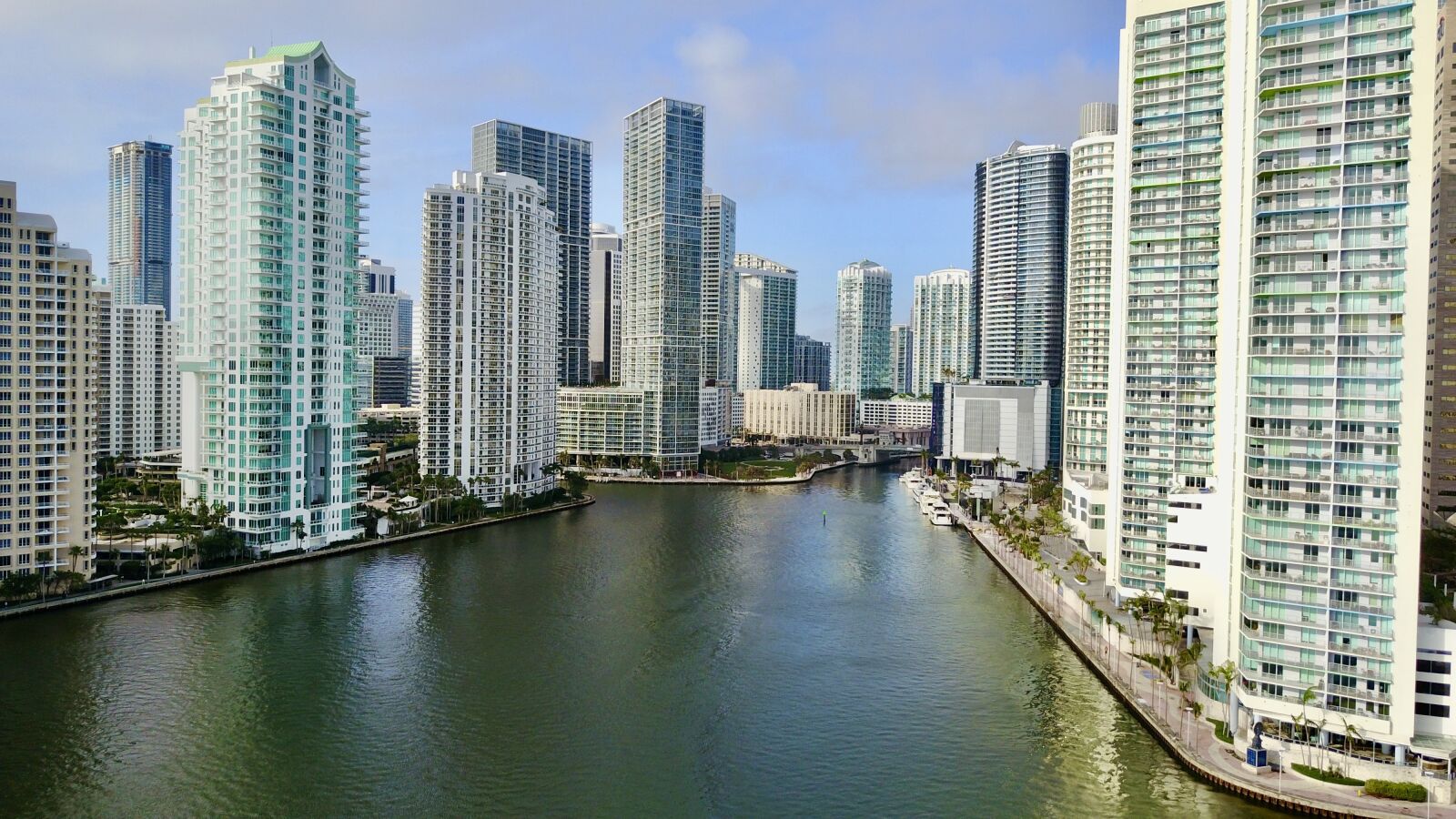 DJI FC220 sample photo. Miami, usa, downtown photography