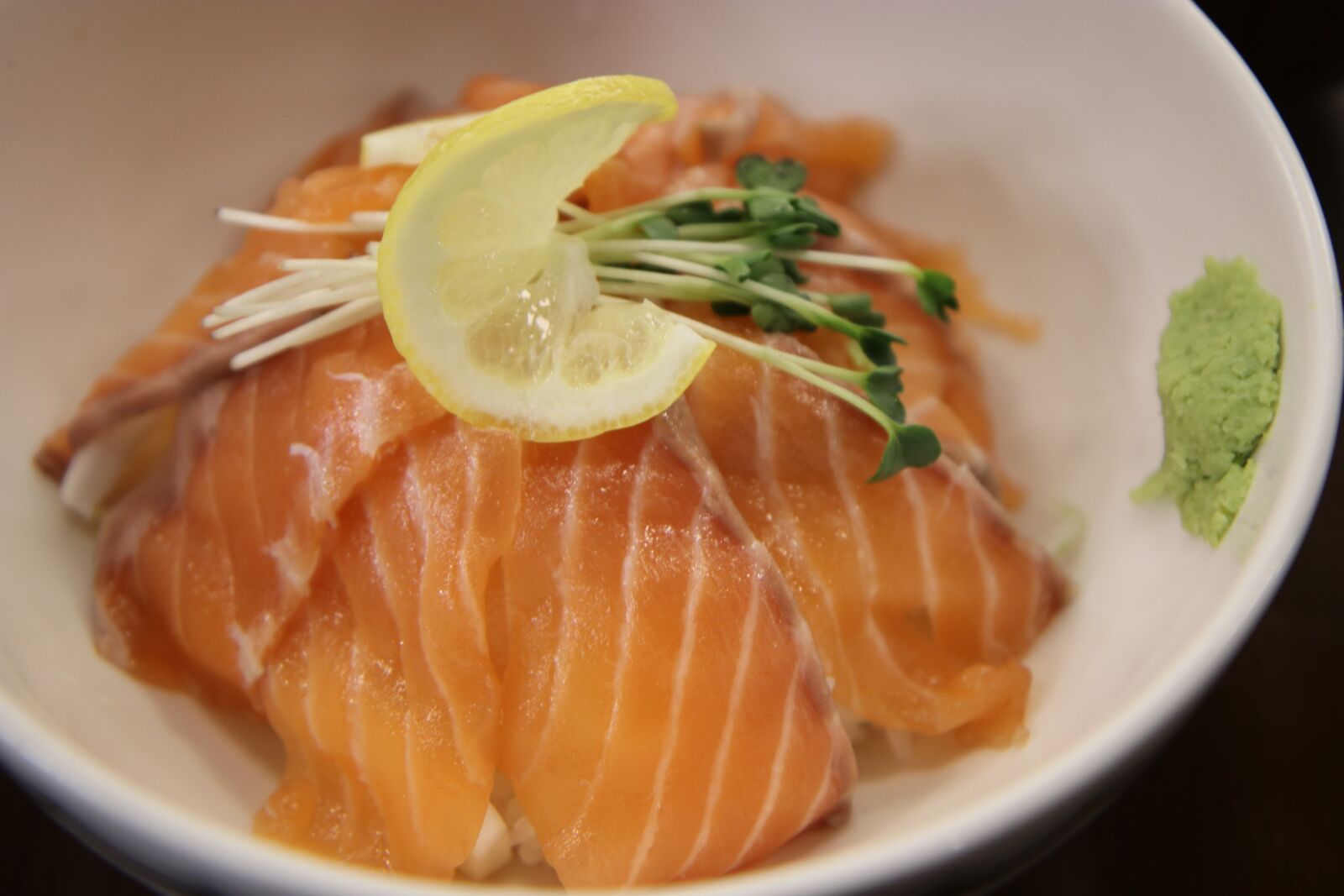Canon EOS 80D sample photo. Salmon, rice, food photography