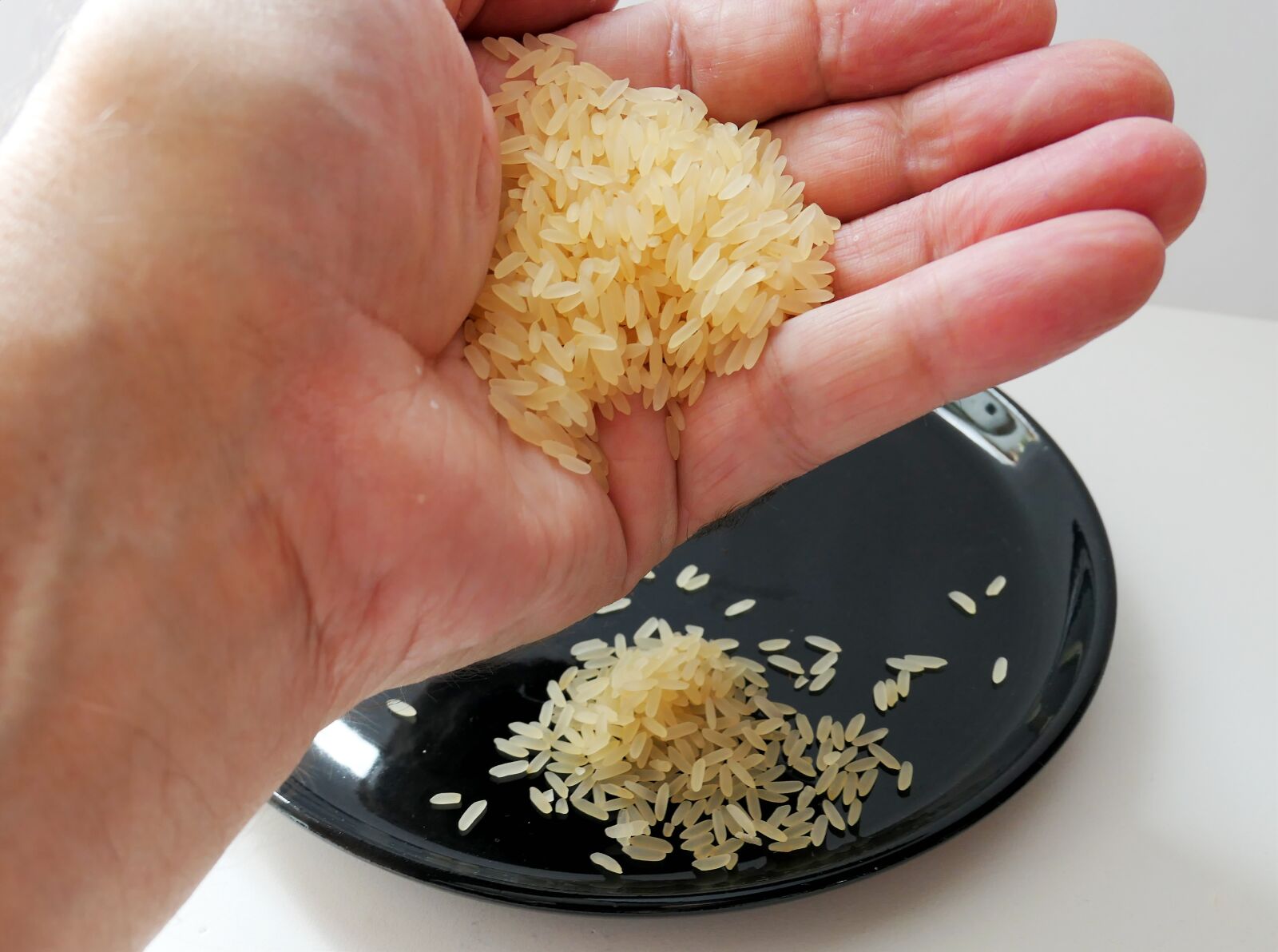 Panasonic Lumix DMC-LX10 (Lumix DMC-LX15) sample photo. Handful of rice, rice photography
