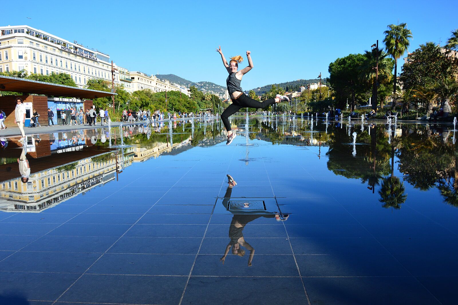 Nikon D3200 sample photo. Fountain mirror, nice, c photography