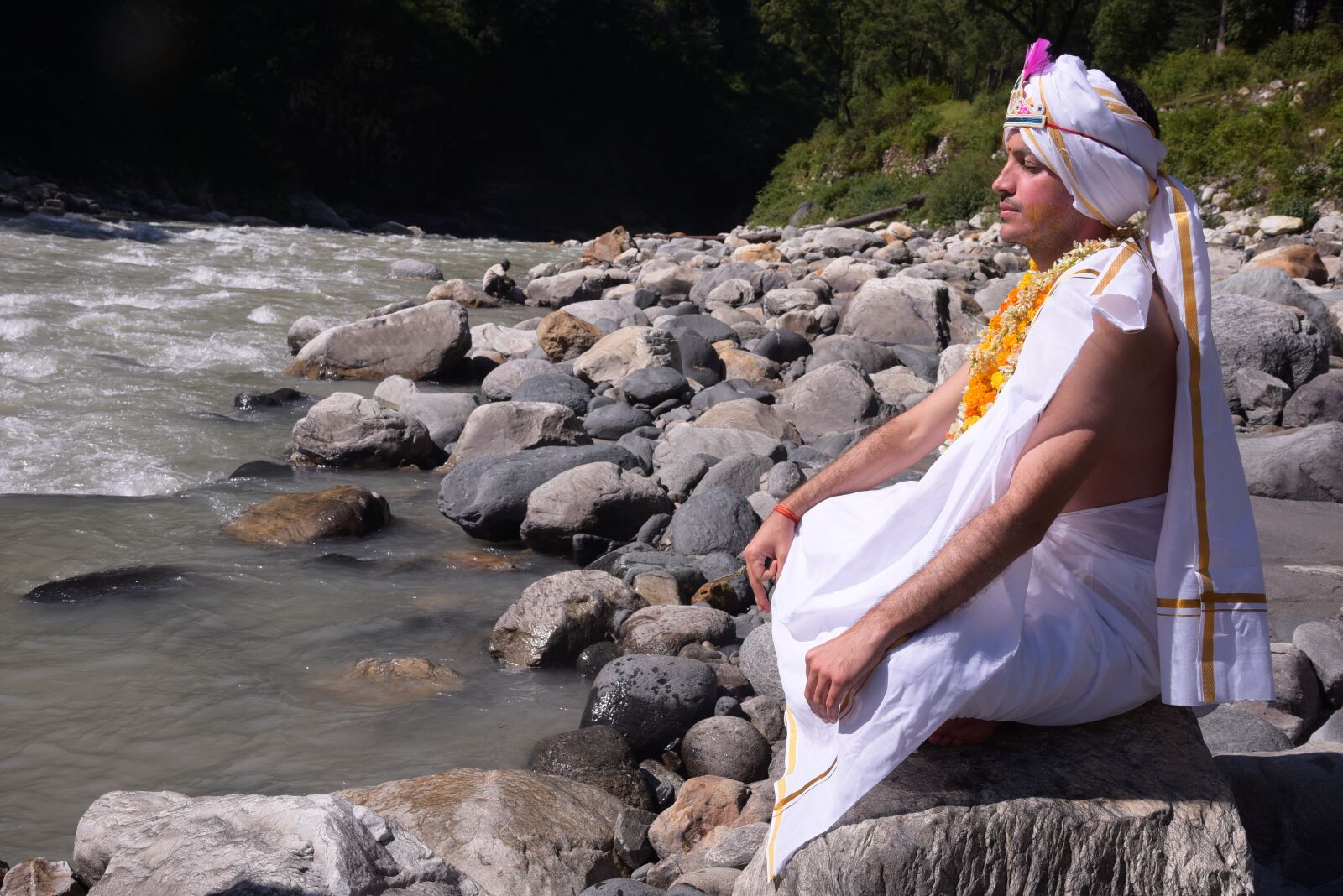 Nikon D750 sample photo. Meditation, ganga, stefano photography