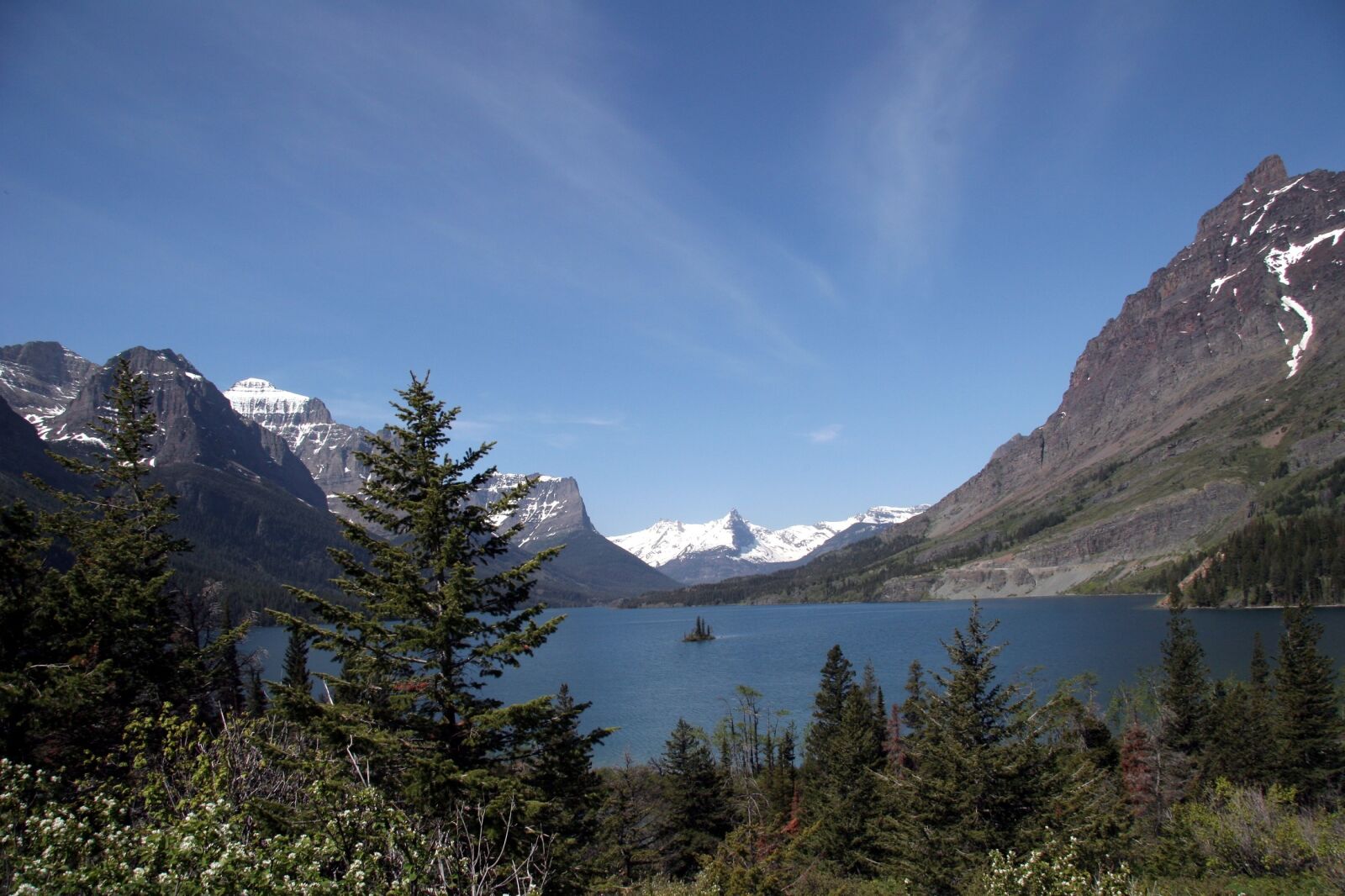 Canon EOS 20D sample photo. Saint mary lake, lake photography