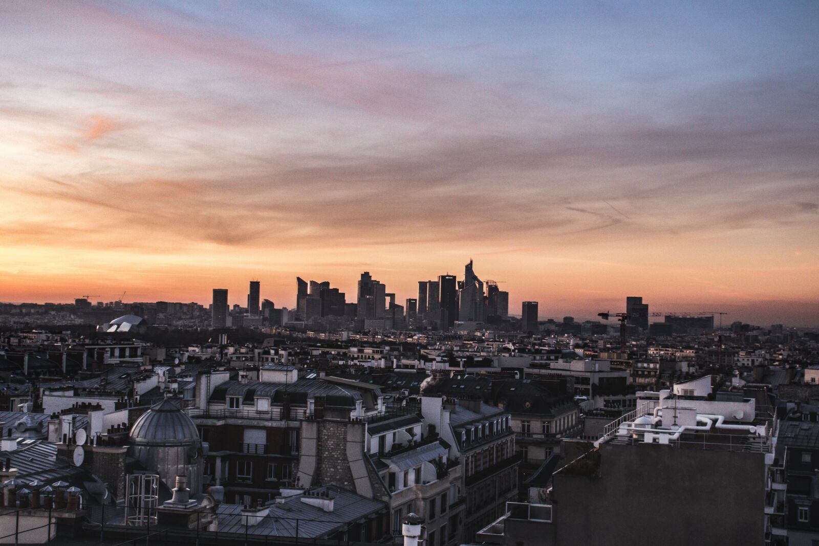 Canon EOS 77D (EOS 9000D / EOS 770D) sample photo. Roofs, view, sunset photography