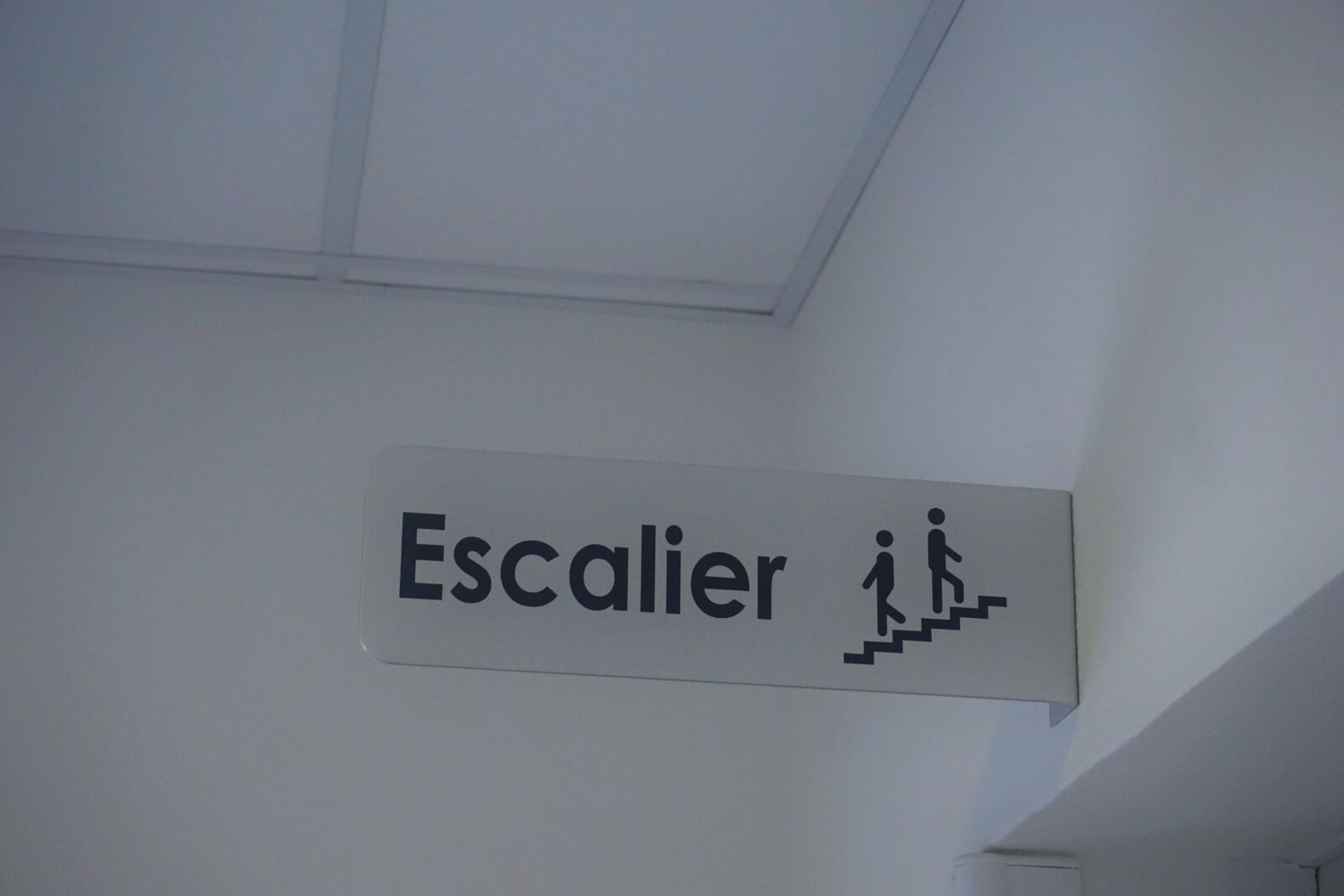 Sony a6000 sample photo. Direction, escalier, personnages photography