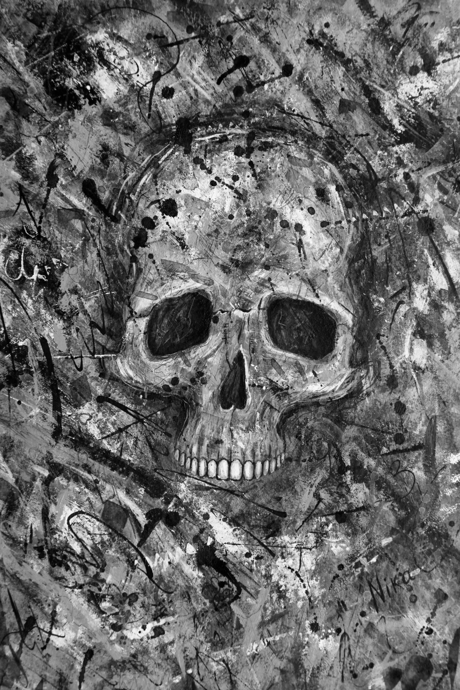 Canon EOS 5D Mark II sample photo. Dark, grunge, skull photography