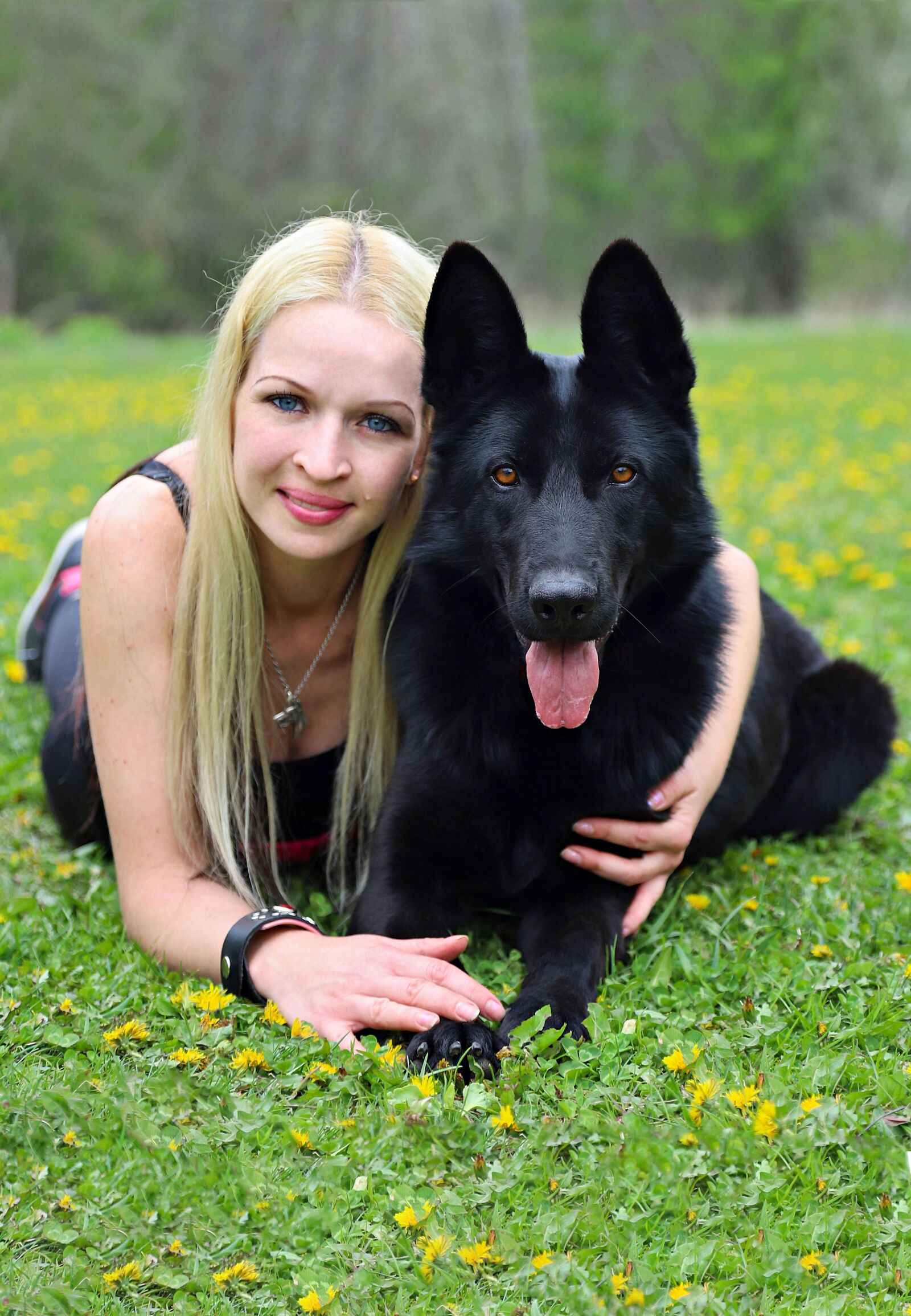 Canon EOS 6D Mark II sample photo. Black dog, german shepherd photography