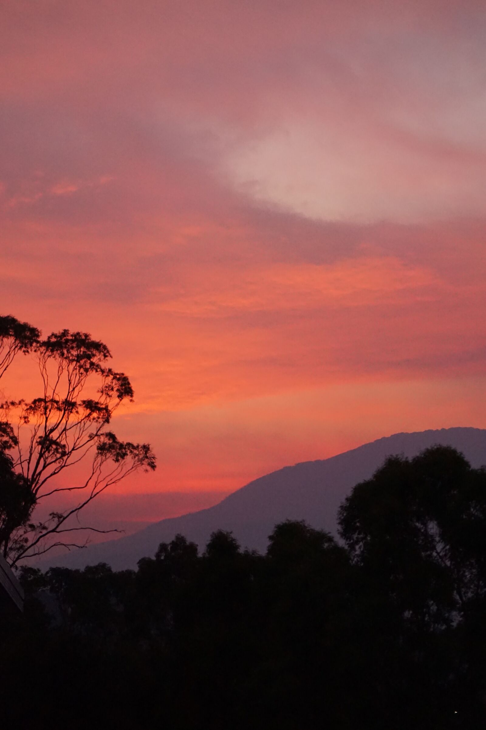 Sony Alpha a5000 (ILCE 5000) sample photo. Sunset, smoke haze, clouds photography