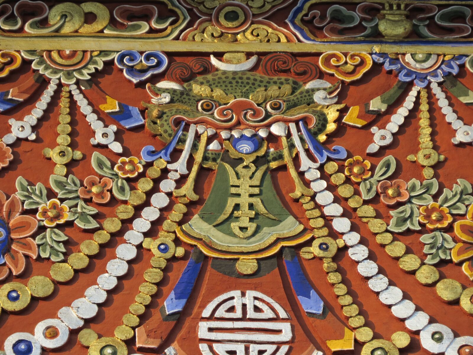 Canon PowerShot SX50 HS sample photo. Dragon, art, bhutan photography