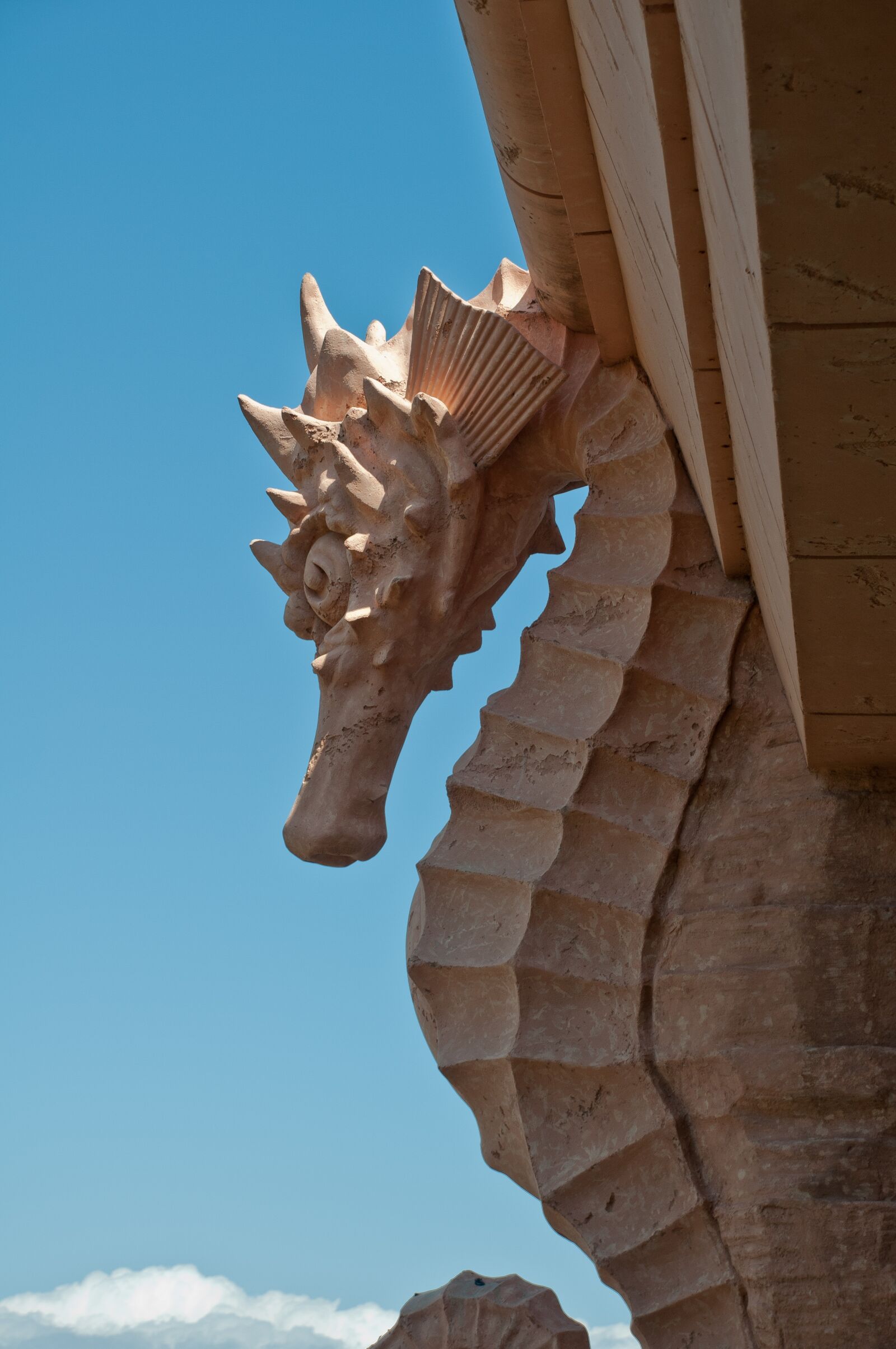 Nikon D300S sample photo. Seahorse, statue, design photography