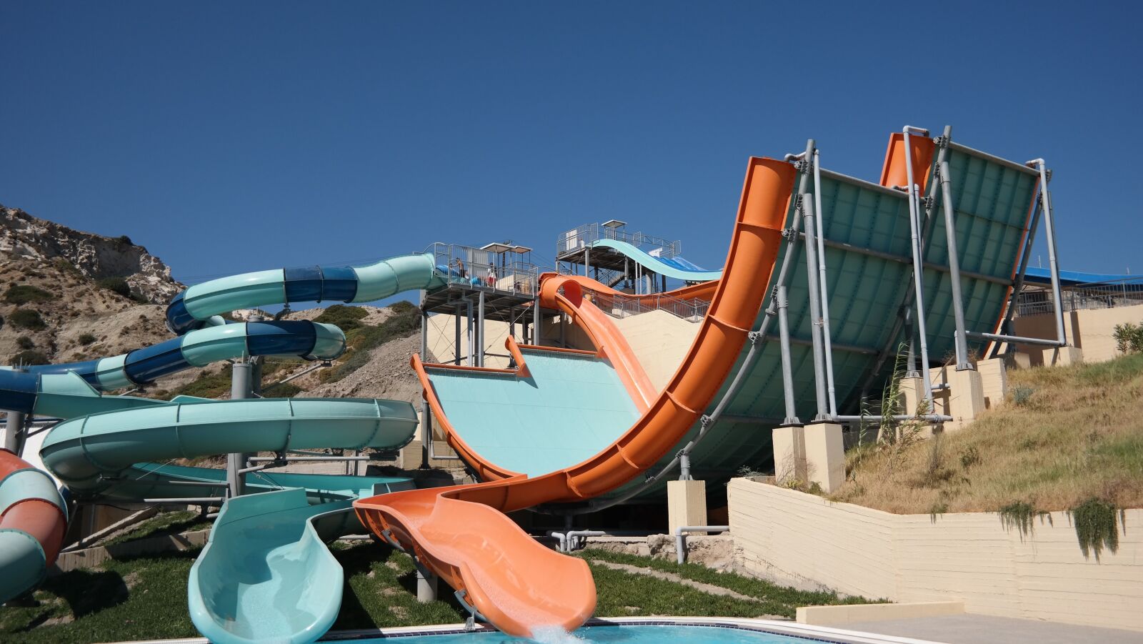 Samsung NX300 sample photo. Slide, swimming pool, blue photography