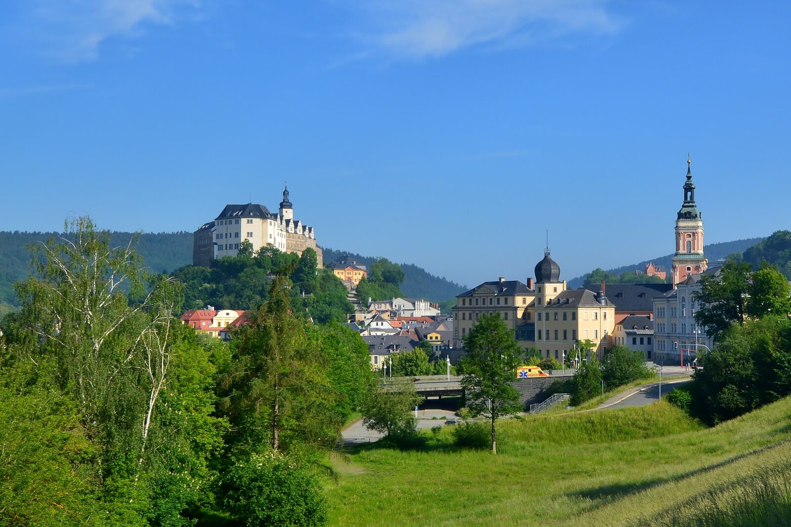 Nikon D5200 sample photo. Castle town, greiz, thuringia photography