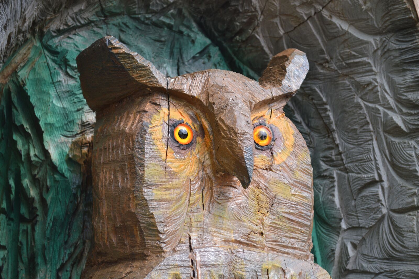 Nikon D3200 sample photo. Eagle owl, animal, wood photography