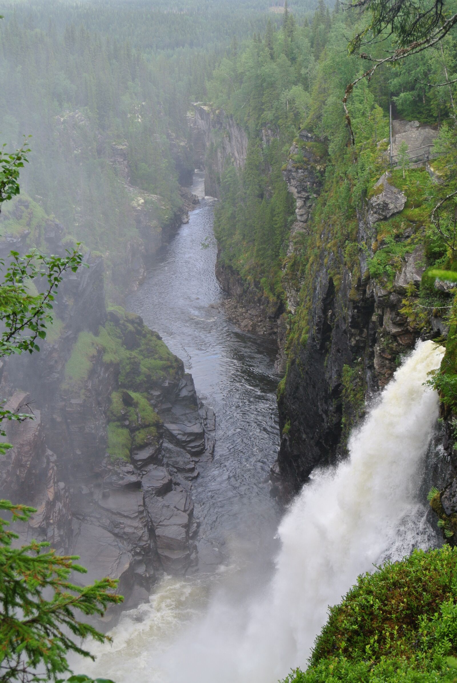 Nikon 1 J2 sample photo. Waterfall, gorge, nature photography