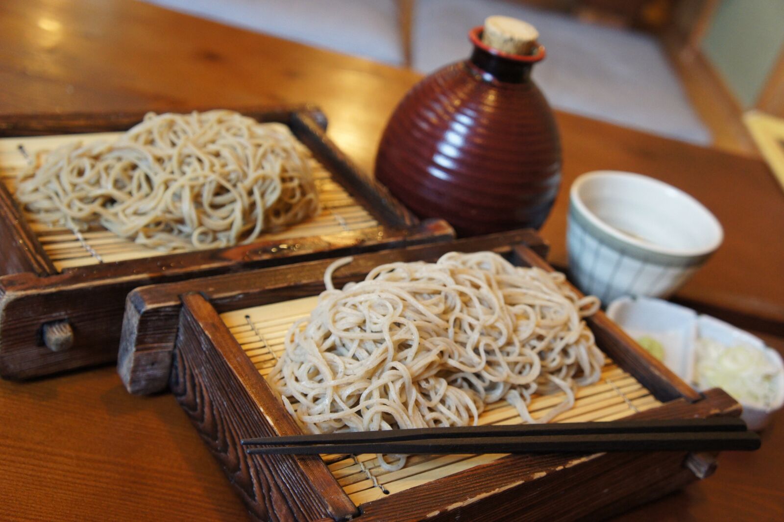 Sony Alpha NEX-5 + Sony E 18-55mm F3.5-5.6 OSS sample photo. Japan, food, soba photography