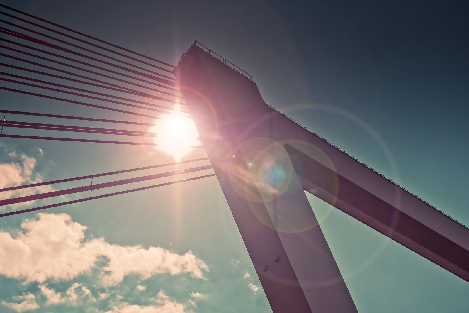 Olympus OM-D E-M10 sample photo. Architecture, bridge, suspension bridge photography