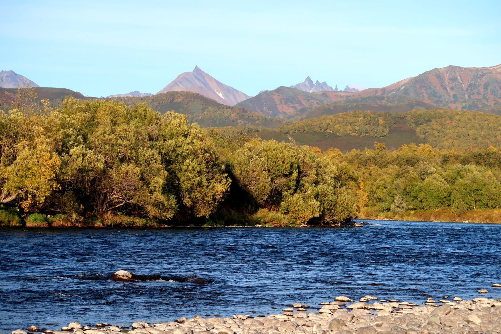 Canon PowerShot G7 X Mark II sample photo. Autumn, river, mountains photography