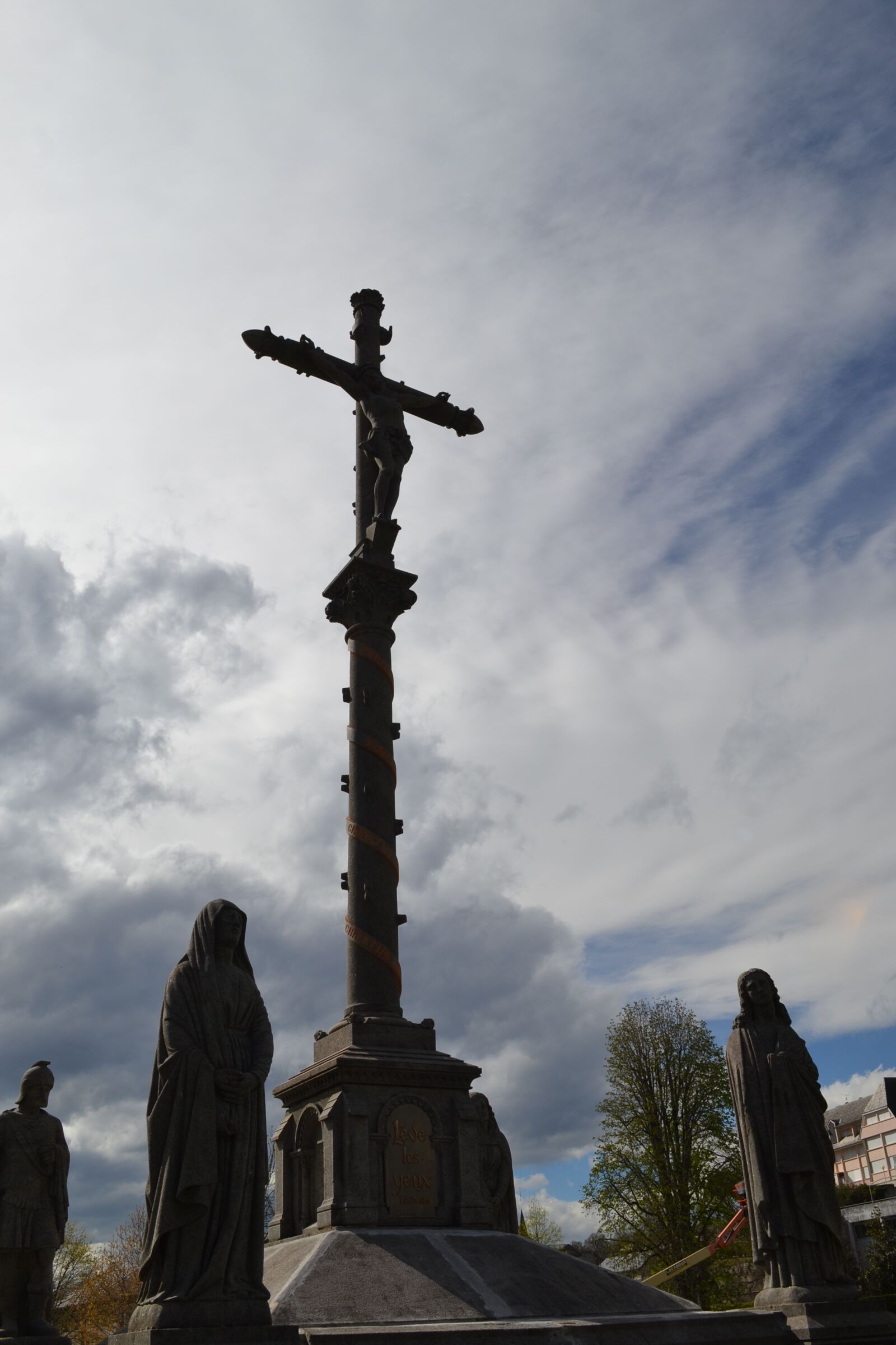 Nikon D3100 sample photo. Calvary, sky, blue photography
