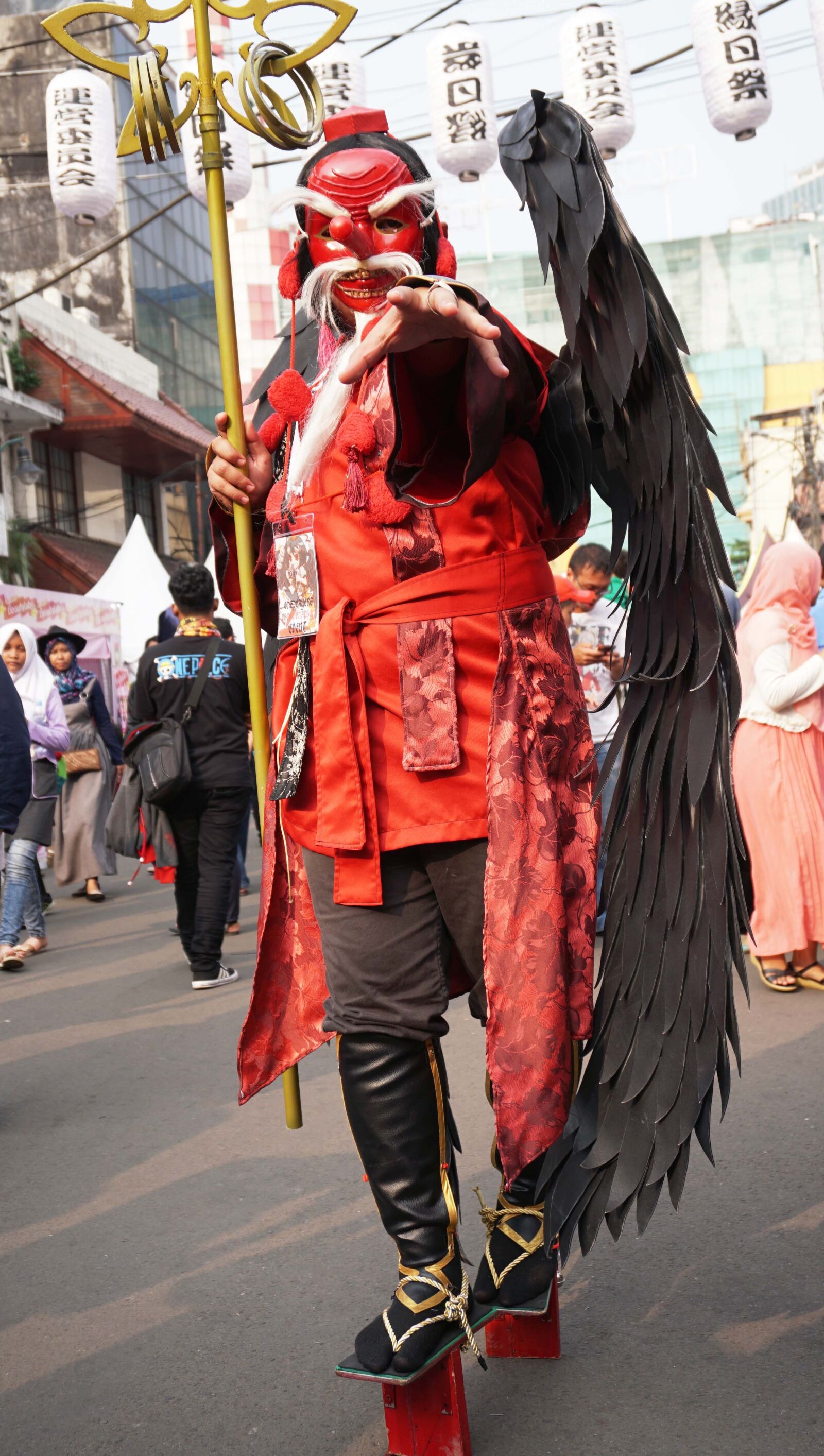 Sony a6300 sample photo. Tengu, cosplay, creature photography
