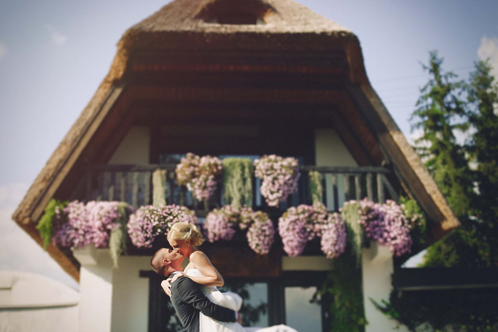 Canon EOS 6D + Canon EF 50mm F1.4 USM sample photo. Bride, hugging, groom, village photography