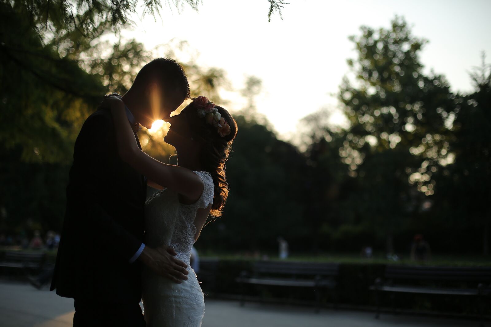 Canon EF 50mm F1.4 USM sample photo. Pretty girl, gentleman, sunset photography