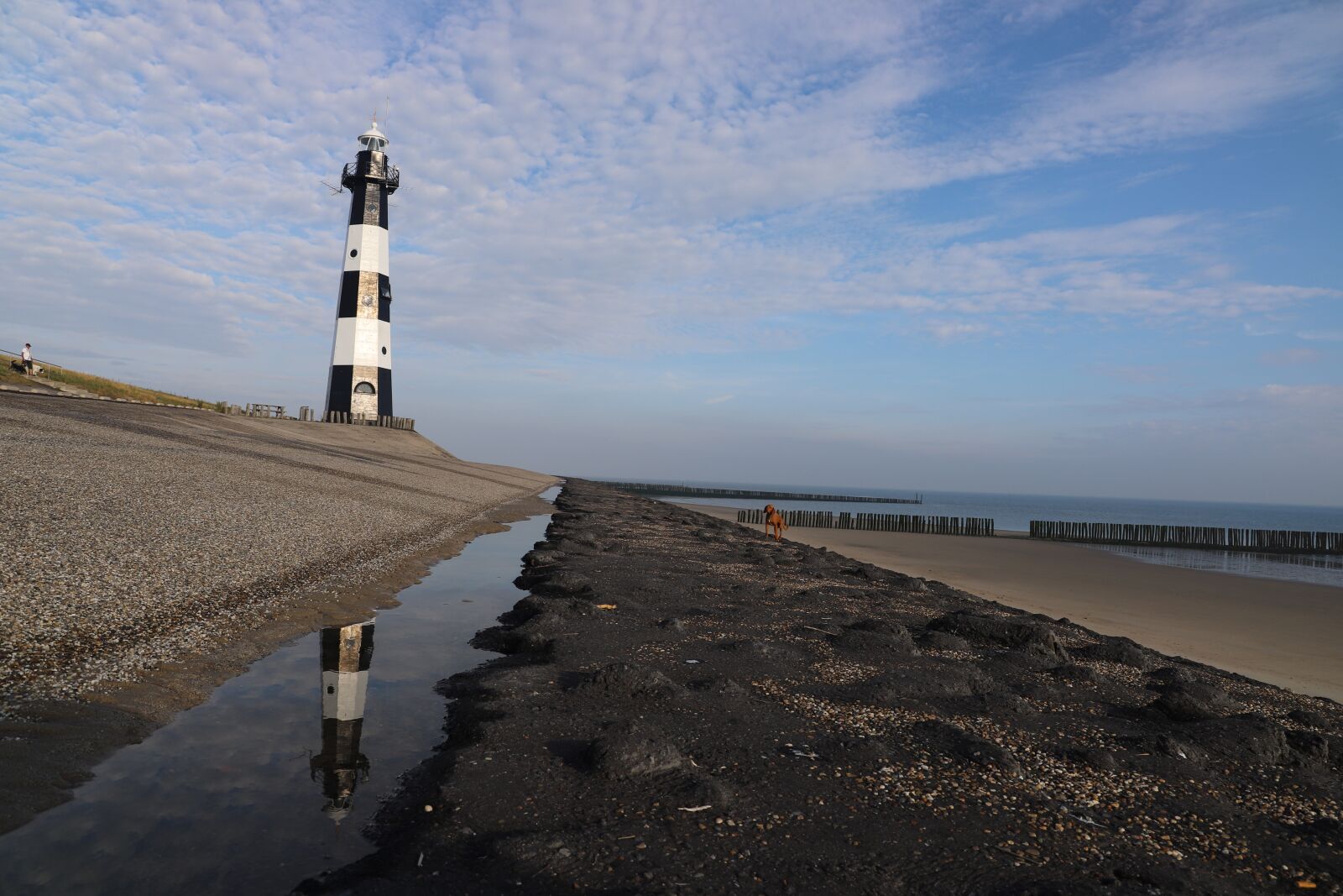 Canon EF 24-105mm F3.5-5.6 IS STM sample photo. Breskens, lighthouse, north sea photography