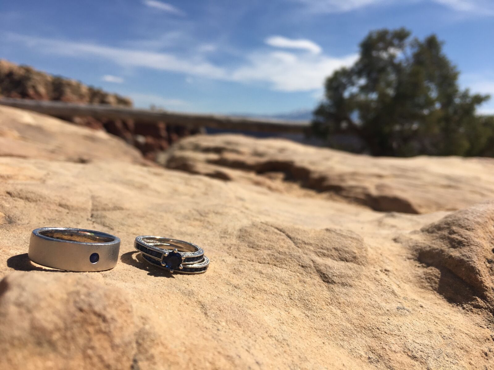 Apple iPhone 6s sample photo. Rings, marriage, desert photography
