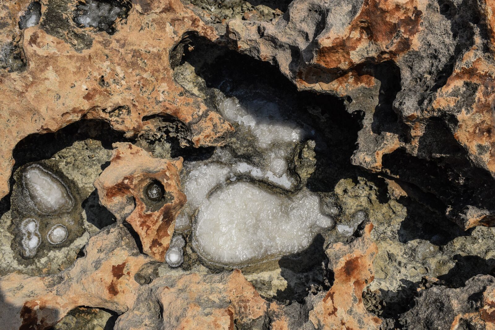 Nikon D3300 sample photo. Rock, hole, salt photography