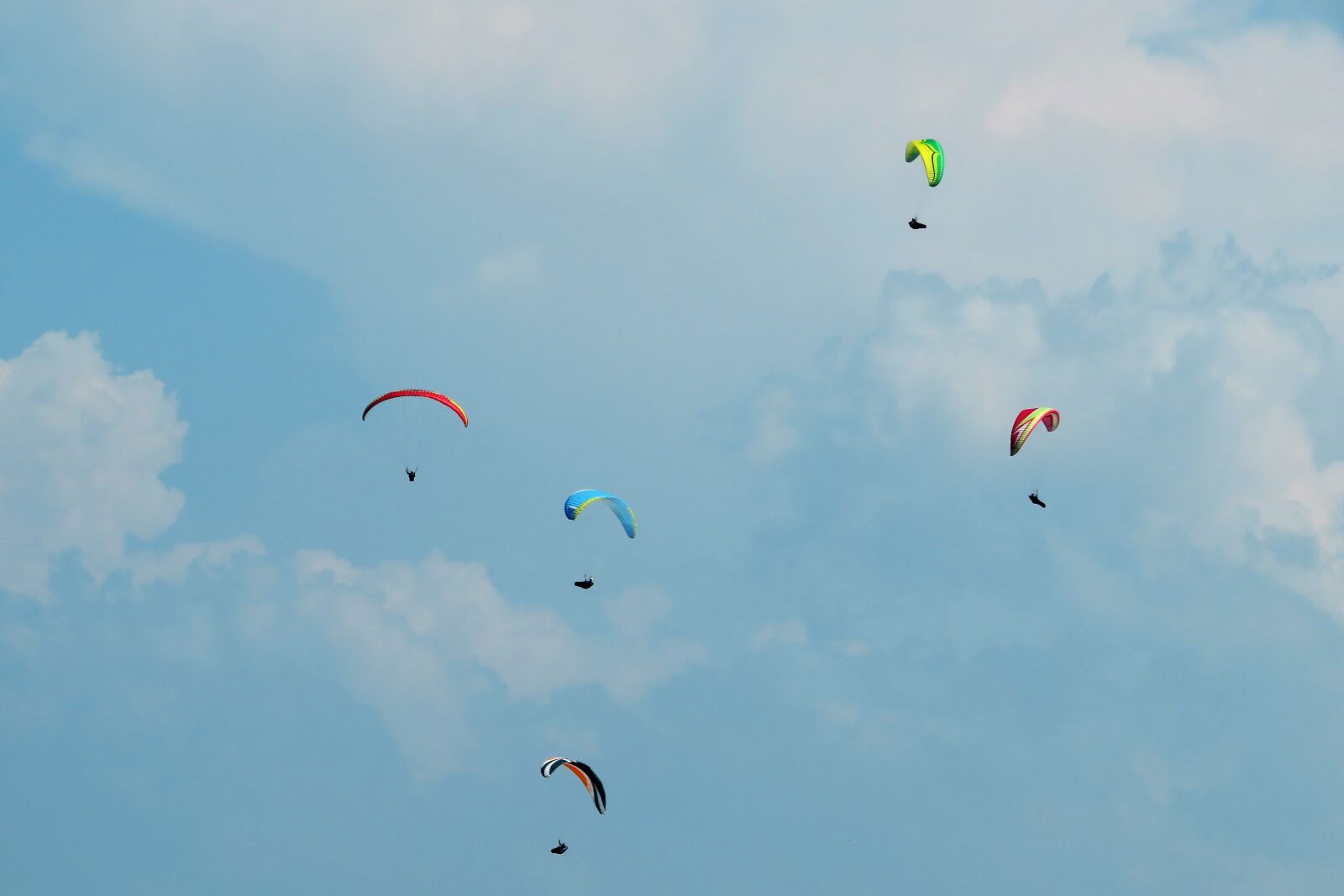 Canon PowerShot SX540 HS sample photo. Sky, paraglider, clouds photography