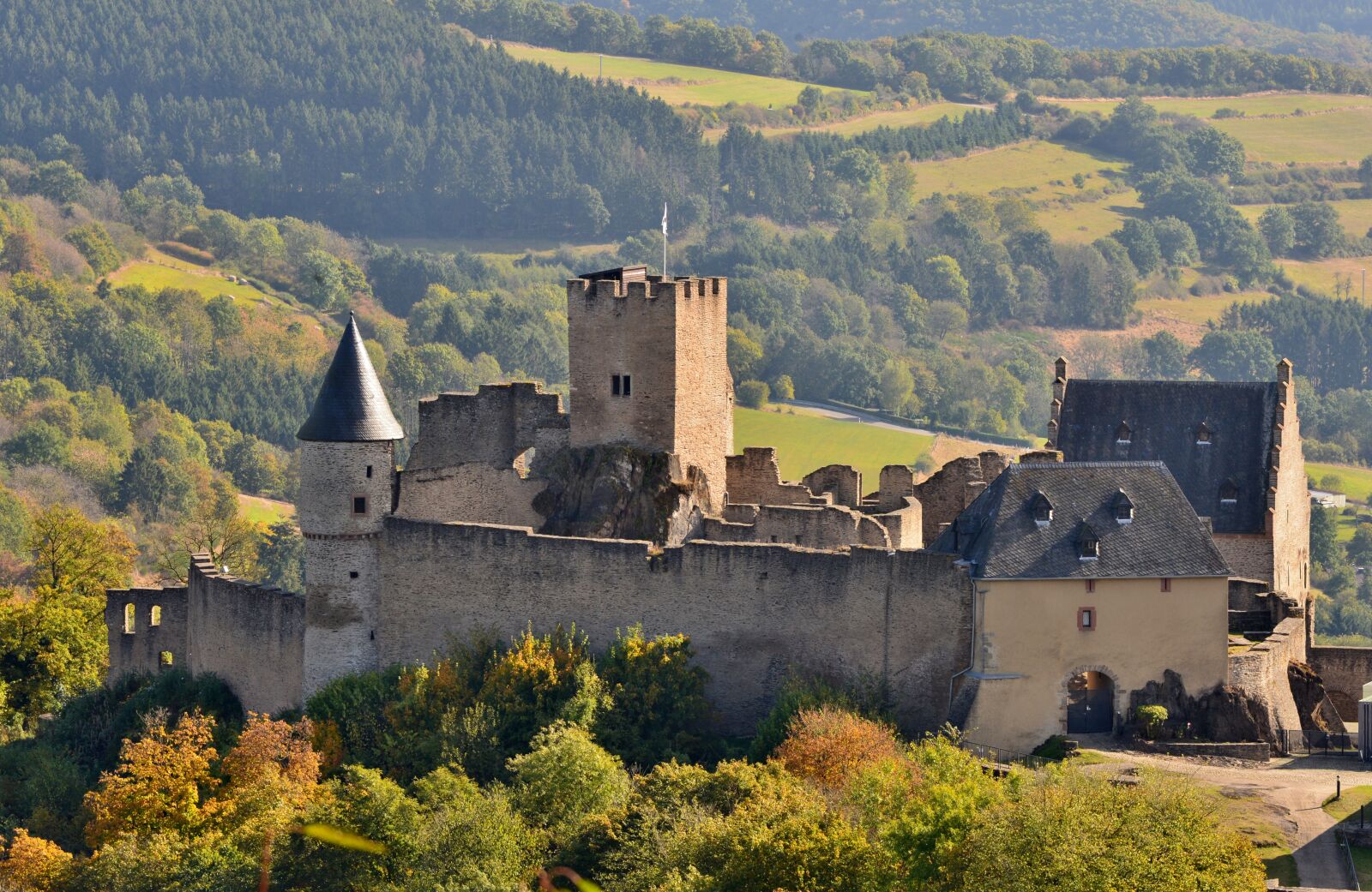 Nikon D600 sample photo. Castle bourscheid, castle, luxembourg photography