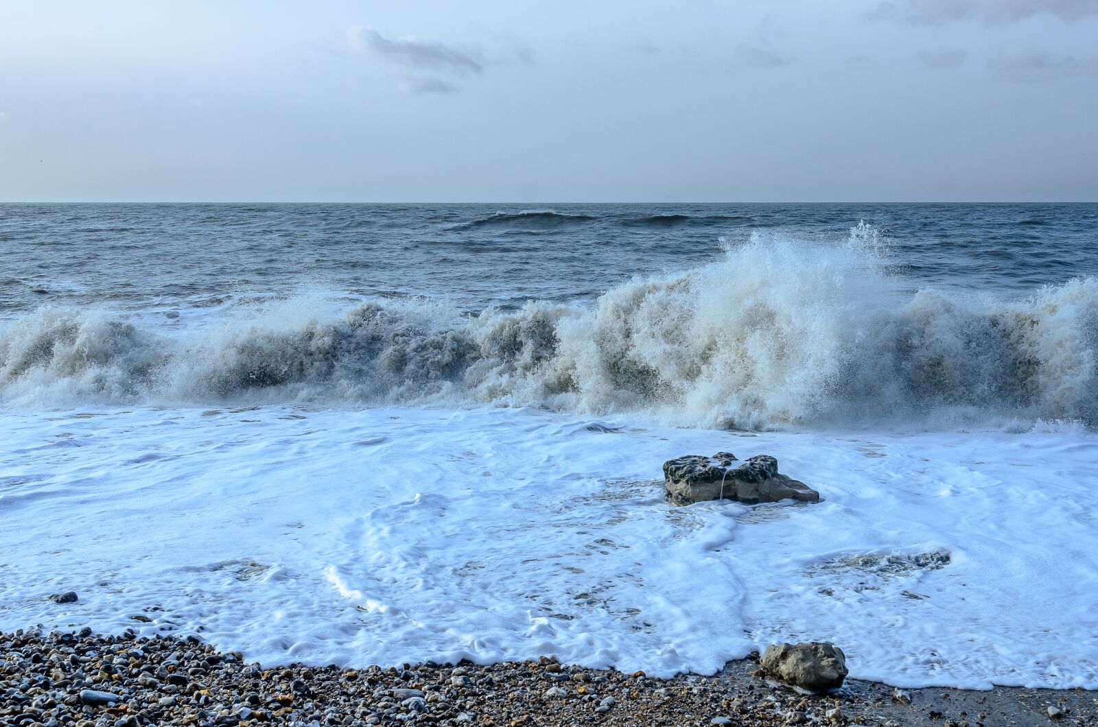 Nikon D7000 sample photo. Sea, wave, scum photography