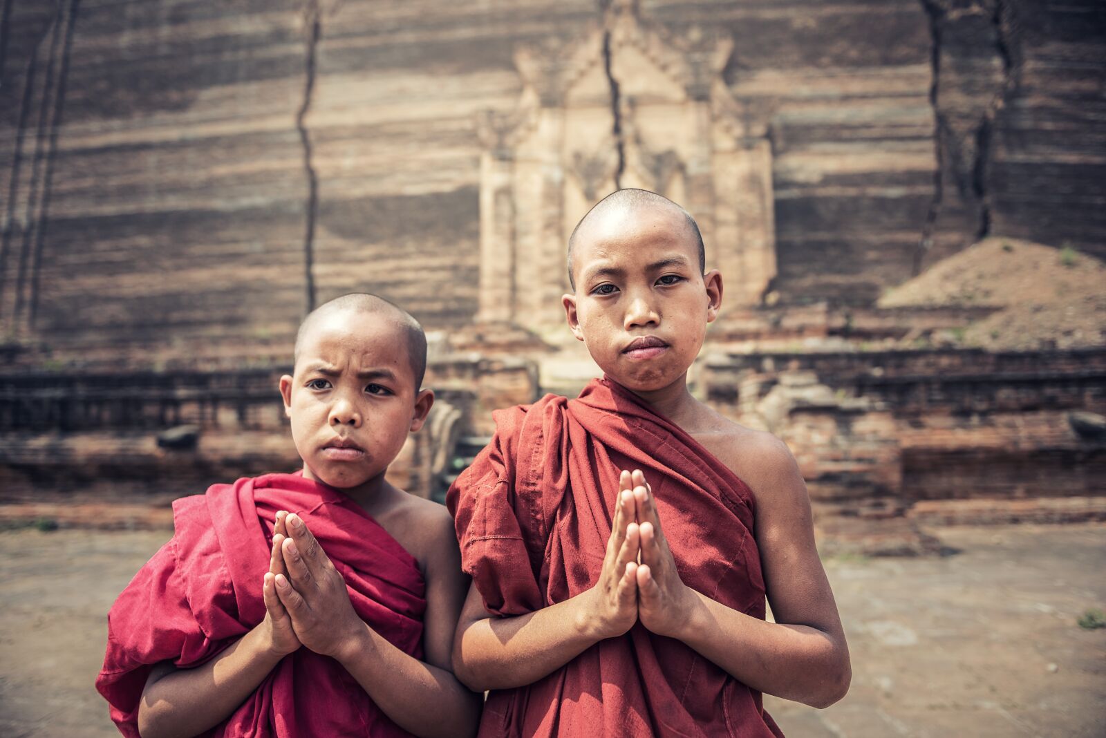 Nikon D750 sample photo. Boy, monks, i pray photography