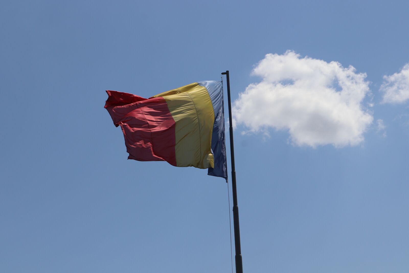 Canon EOS 200D (EOS Rebel SL2 / EOS Kiss X9) sample photo. Flag, romanian flag, national photography