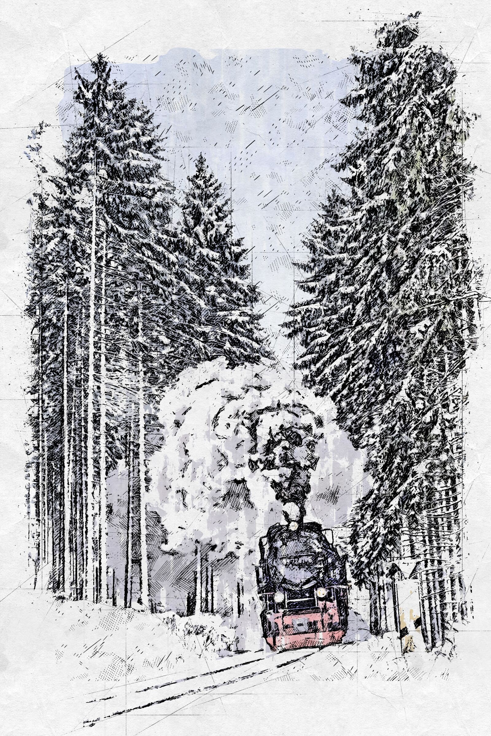 Nikon D750 sample photo. Harzer schmalspuhrbahn, wintry, full photography