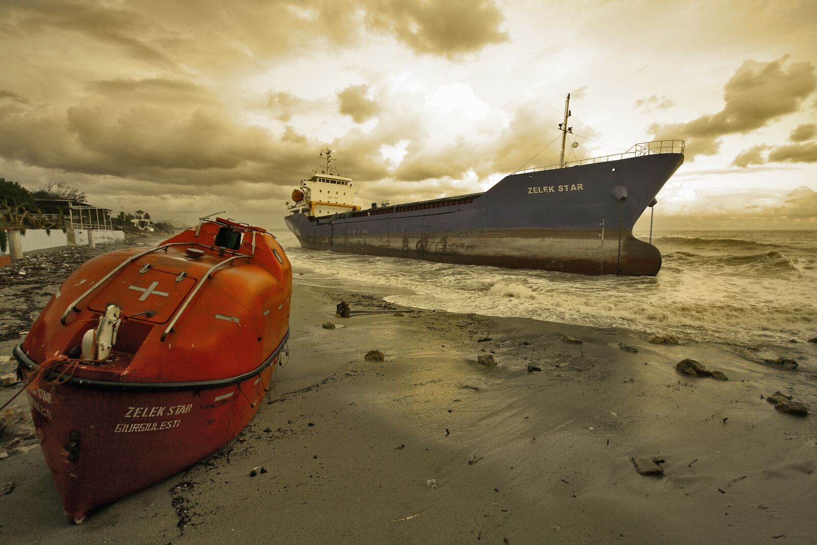 Canon EOS 40D sample photo. Ship, accident, sink photography
