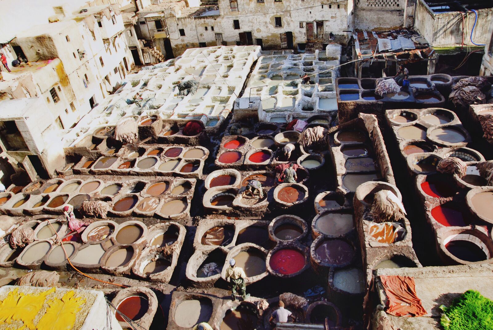 Nikon D200 sample photo. Tannery, fes, morocco photography