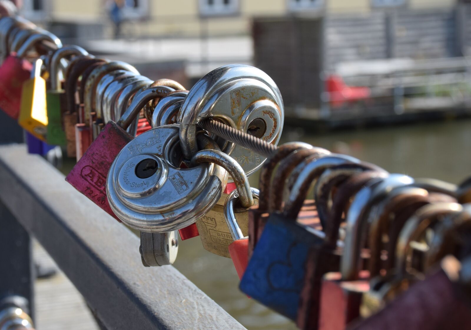 Nikon D5300 sample photo. Love, padlocks, bridge photography