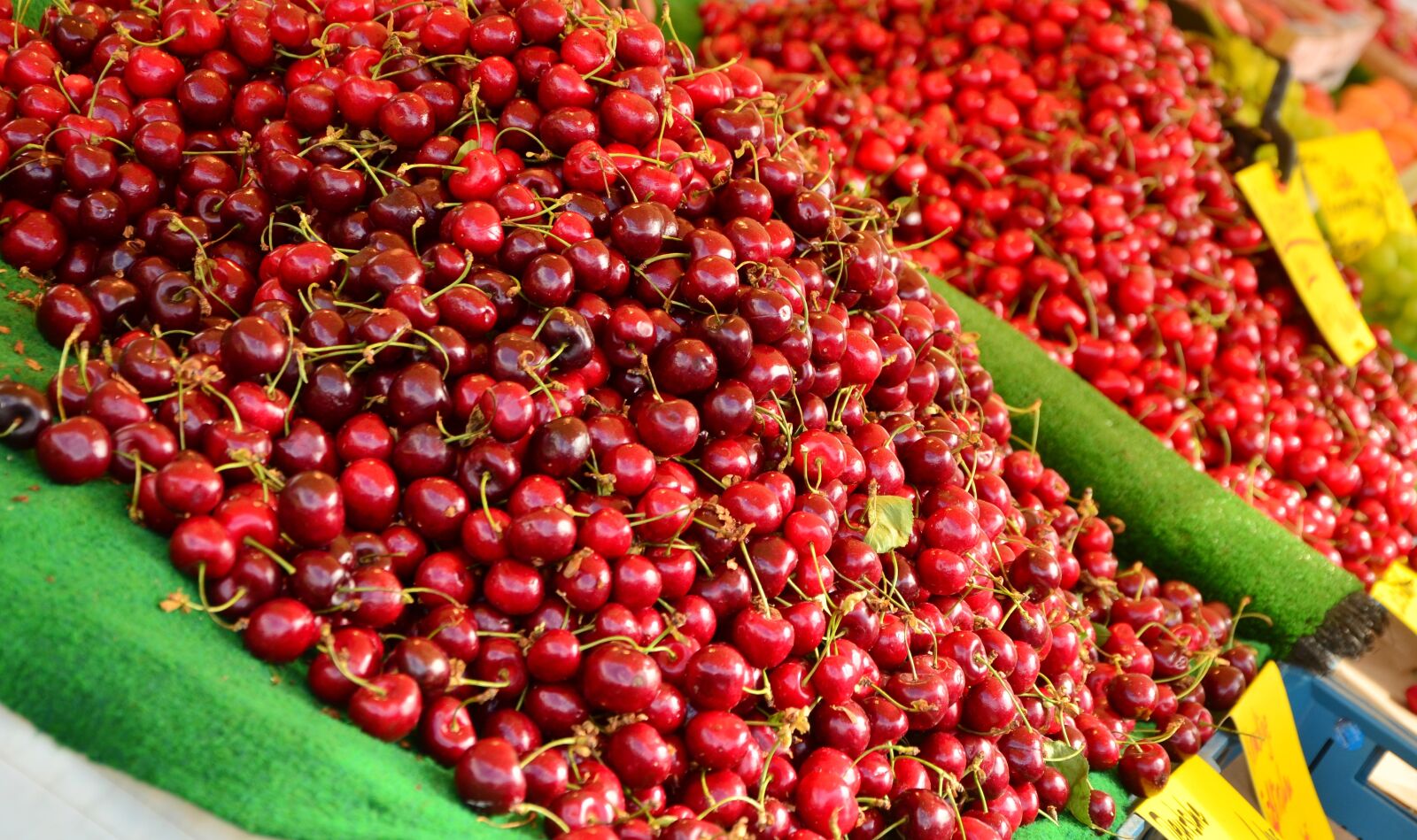 Nikon D5100 sample photo. Cherries, market, fruit photography