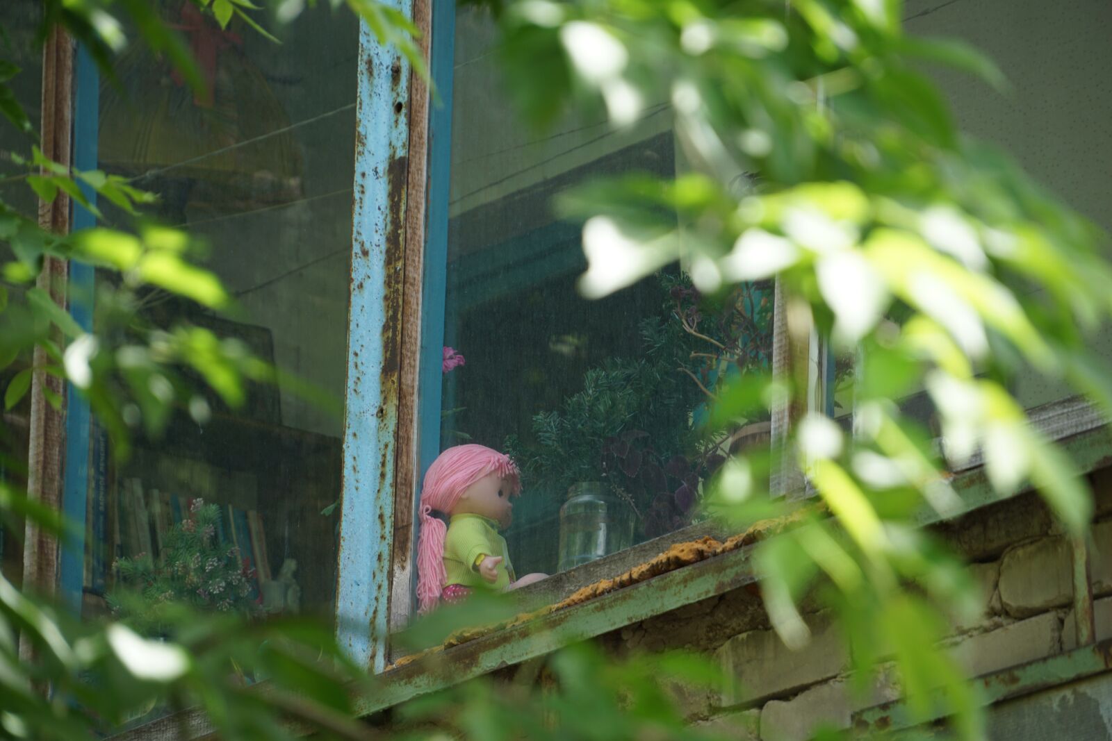 Sony a5100 sample photo. Toy, childhood, window photography