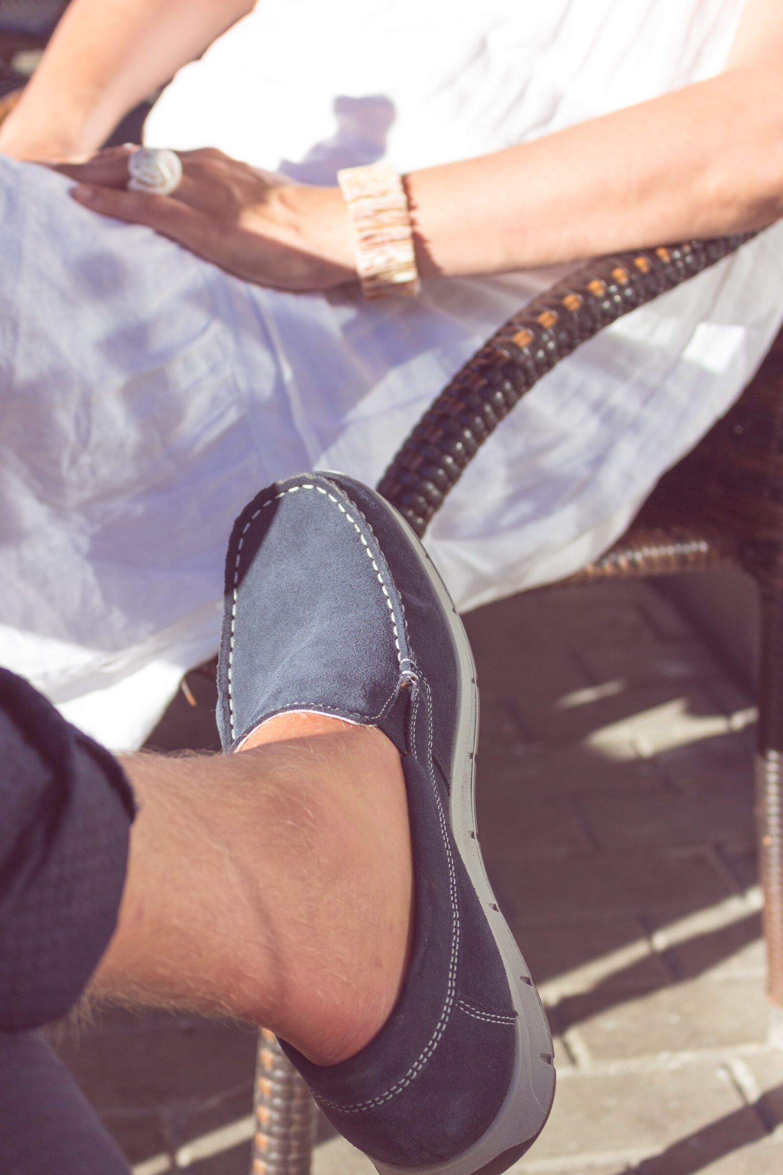 Canon EOS 700D (EOS Rebel T5i / EOS Kiss X7i) sample photo. Blue, loafers, mens, blue photography