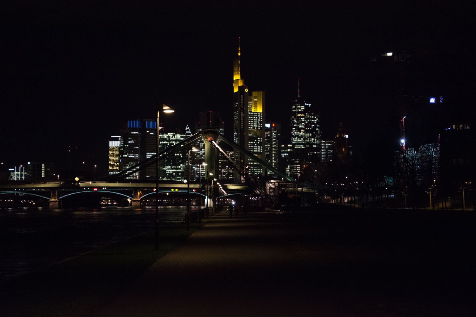Nikon D7100 sample photo. Frankfurt, night, city photography